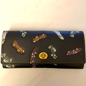 Coach Envelope Wallet with Cars